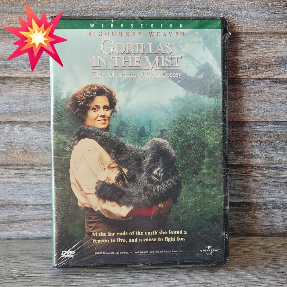 🖤 Gorillas in the Mist DVD NEW SEALED Dian Fossey Played By Sigourney Weaver